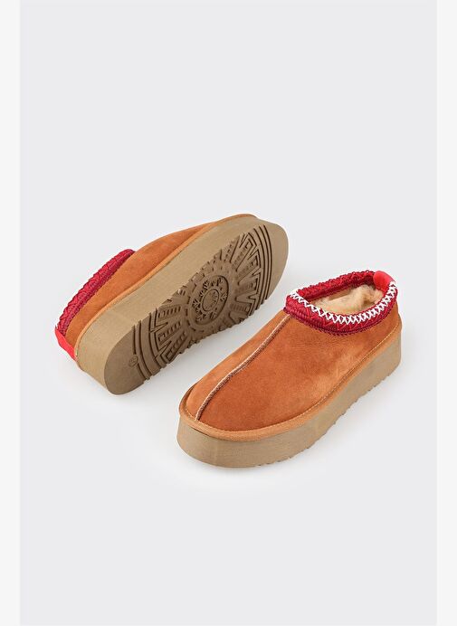 Elle Elle Taba Deri Kadın Terlik Sandalet & Terlik | Boyner Taba - 4. görsel