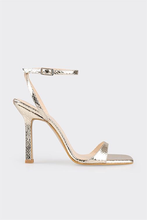 Gold Kadın Topuklu Sandalet - Görsel 2