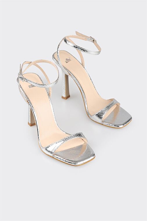 Lame Kadın Topuklu Sandalet - Görsel 3