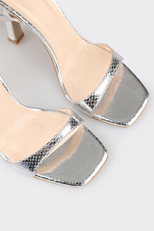 Lame Kadın Topuklu Sandalet - Görsel 5