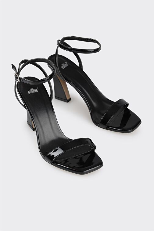 Siyah Kadın Topuklu Sandalet - Görsel 3