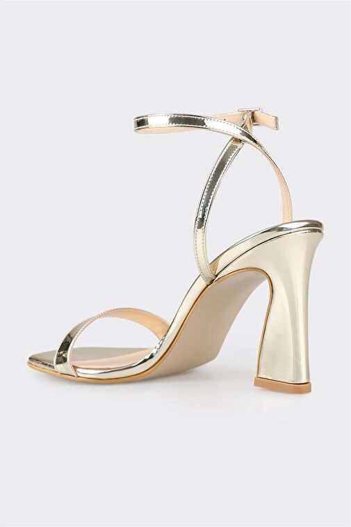 Gold Kadın Topuklu Sandalet - Görsel 4