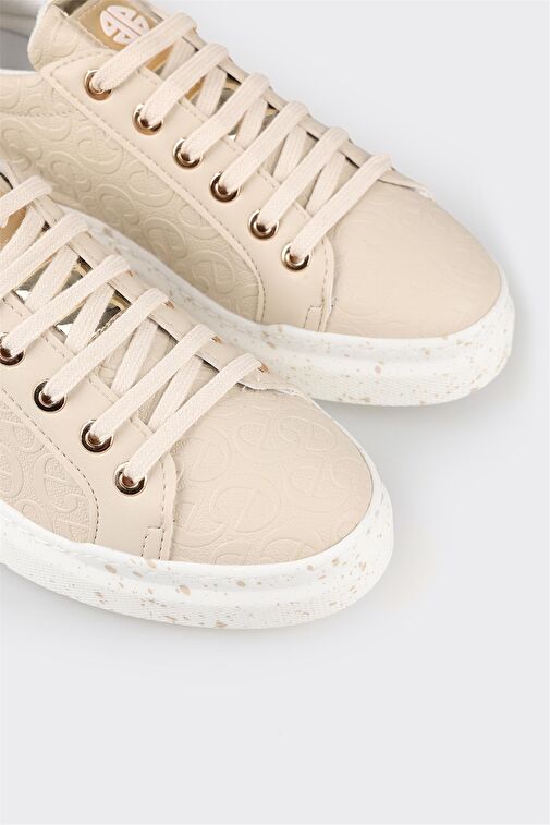 Bej Kadın Spor Ayakkabı - Görsel 6