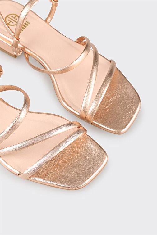 Rose Deri Kadın Topuklu Sandalet - Görsel 5