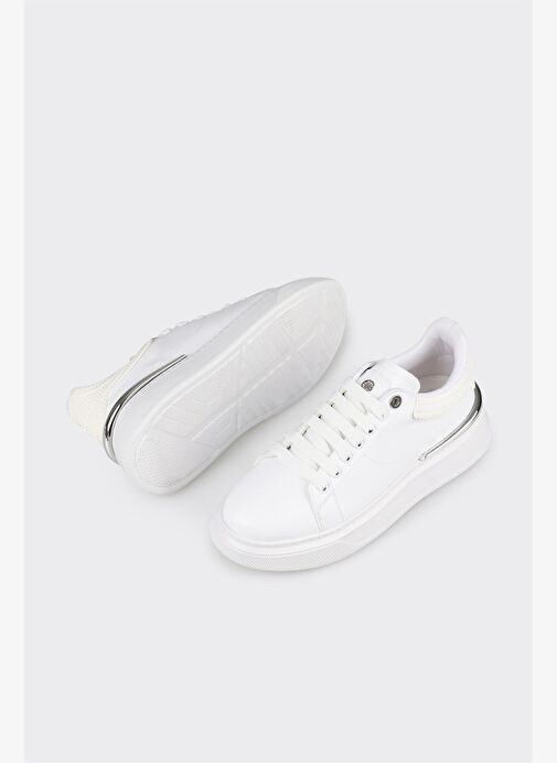 Beyaz Erkek Spor Ayakkabı - Görsel 7