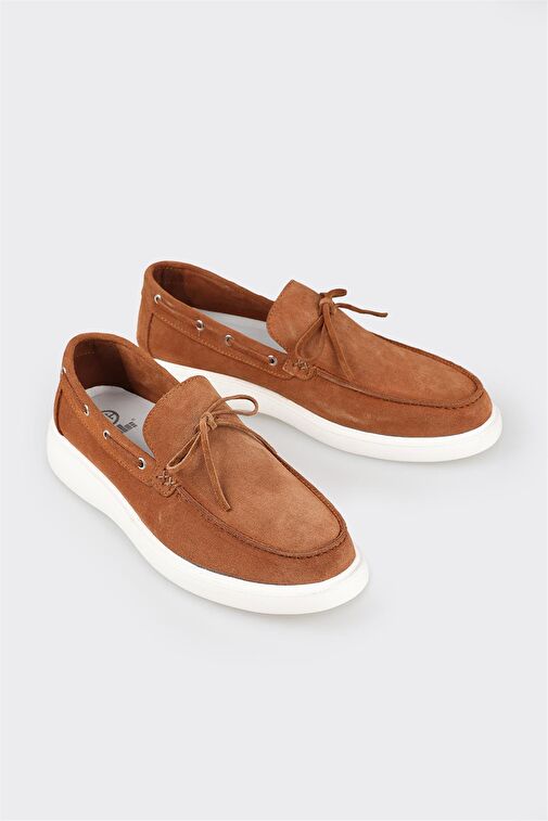 Taba Deri Erkek Günlük Ayakkabı - Görsel 3