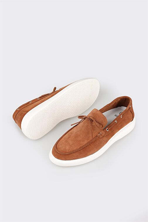 Taba Deri Erkek Günlük Ayakkabı - Görsel 4