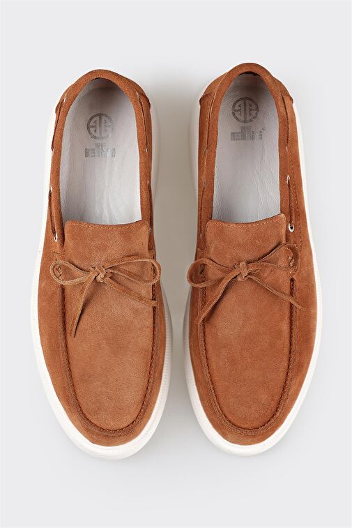 Taba Deri Erkek Günlük Ayakkabı - Görsel 5