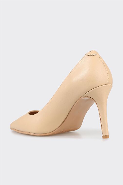 Naturel Deri Kadın Stiletto - Görsel 4