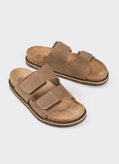 Vizon Deri Erkek Terlik - Görsel 2