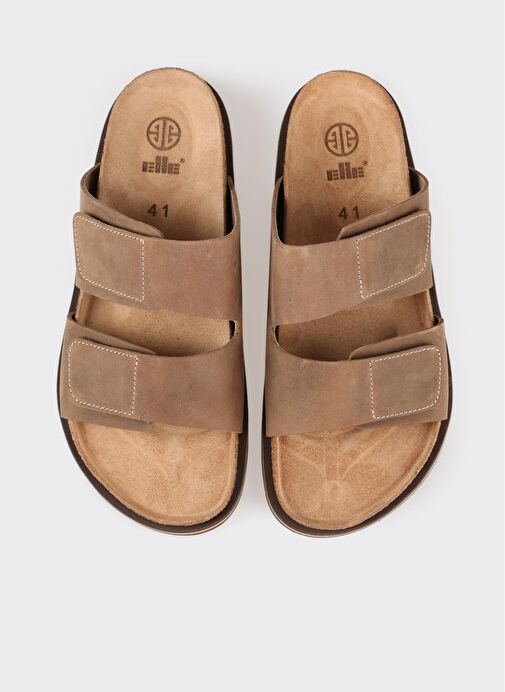 Vizon Deri Erkek Terlik - Görsel 4