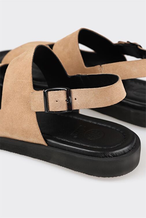 Vizon Deri Erkek Sandalet - Görsel 5