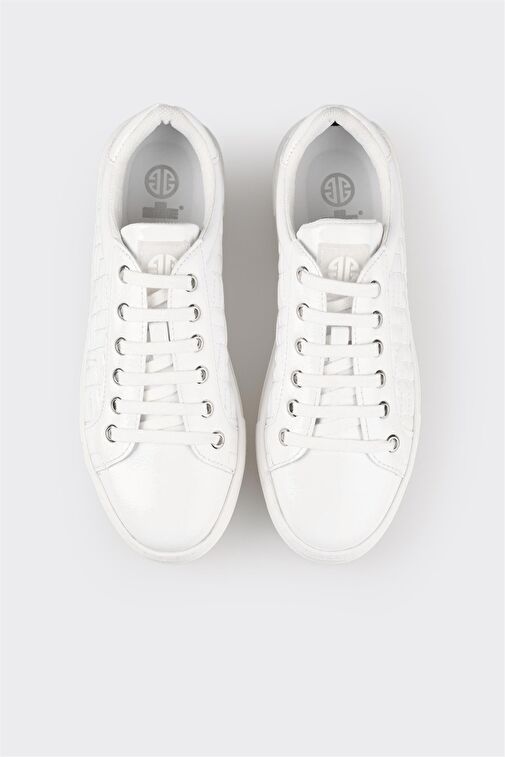 Beyaz Kadın Spor Ayakkabı - Görsel 5