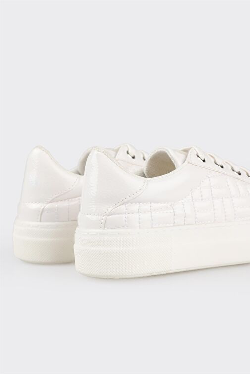 Beyaz Kadın Spor Ayakkabı - Görsel 6