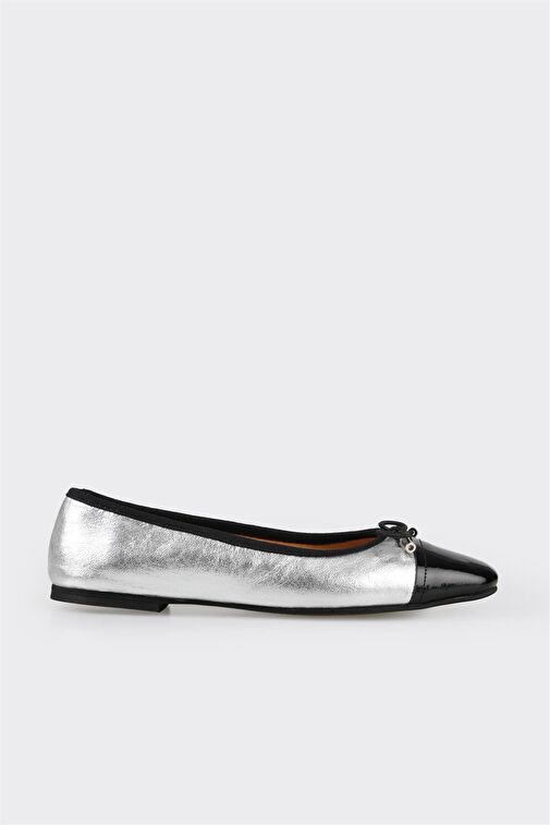 Lame Deri Kadın Babet - Görsel 2