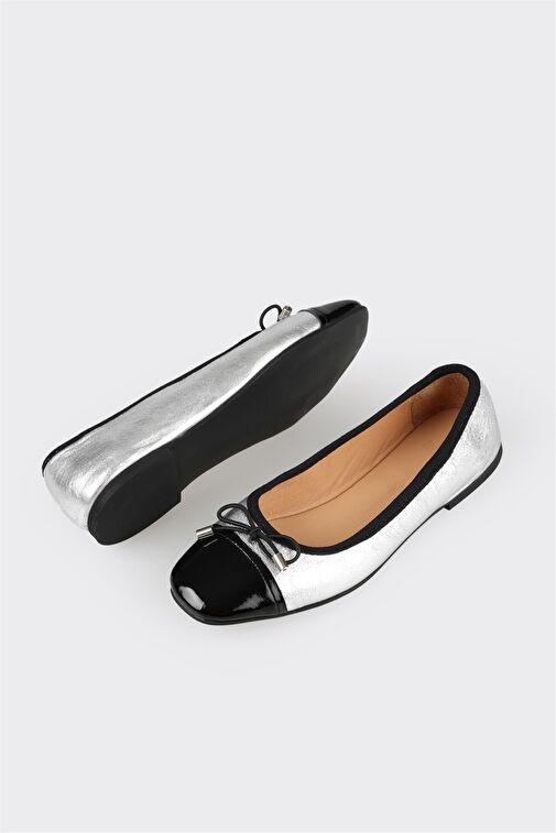 Lame Deri Kadın Babet - Görsel 4