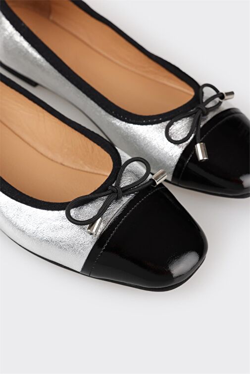 Lame Deri Kadın Babet - Görsel 6