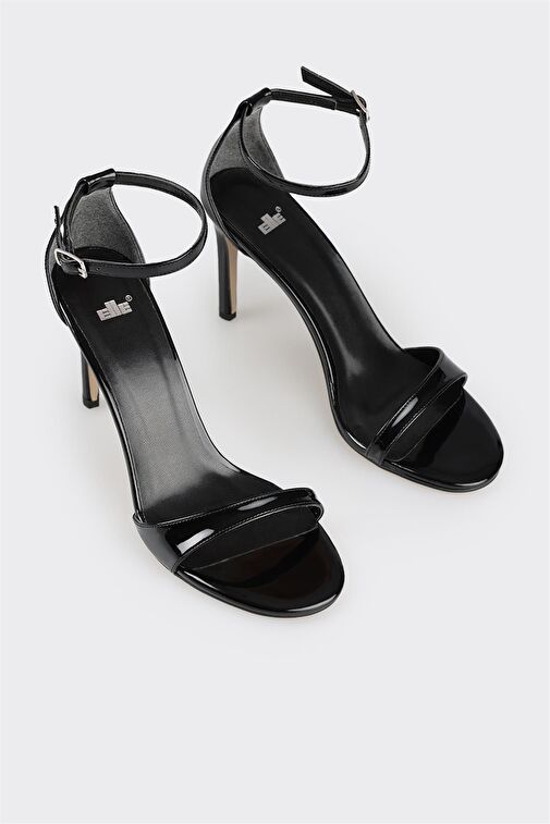 Siyah Kadın Topuklu Sandalet - Görsel 3