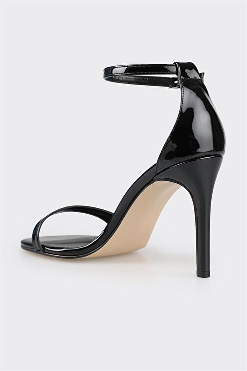 Siyah Kadın Topuklu Sandalet - Görsel 4