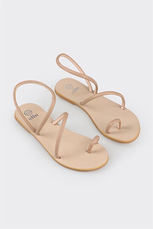 Naturel Kadın Parmak Arası Sandalet - Görsel 3