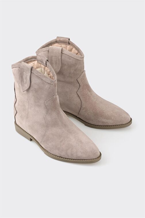 Vizon Deri Kadın Western Bot - Görsel 3