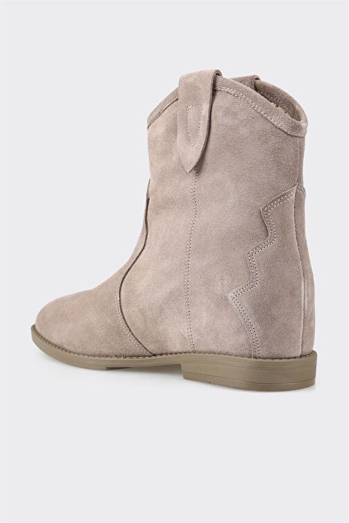 Vizon Deri Kadın Western Bot - Görsel 4