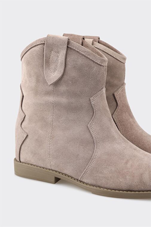 Vizon Deri Kadın Western Bot - Görsel 5