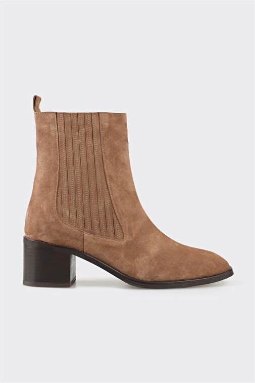 Taba Deri Kadın Klasik Bot - Görsel 2