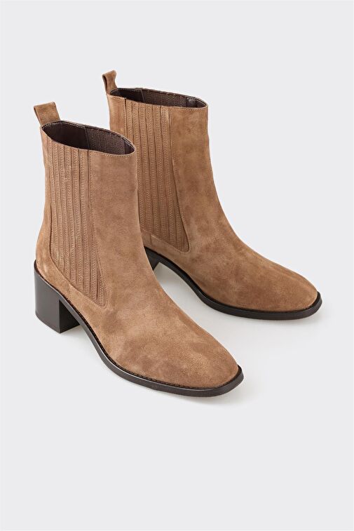 Taba Deri Kadın Klasik Bot - Görsel 4