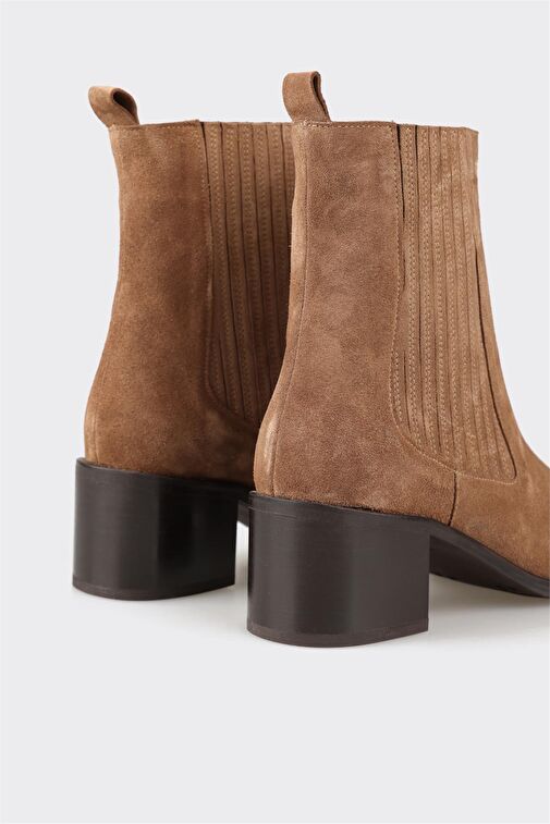 Taba Deri Kadın Klasik Bot - Görsel 5