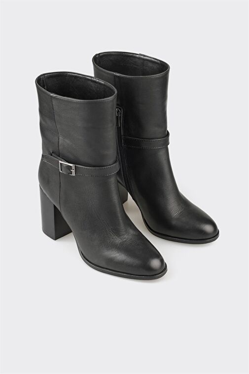 Elle Elle Siyah Deri Kadın Günlük Bot | Boyner Siyah - 3. görsel