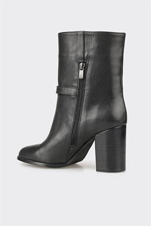 Elle Elle Siyah Deri Kadın Günlük Bot | Boyner Siyah - 4. görsel