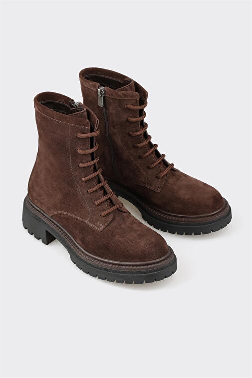 Kahve Deri Kadın Günlük Bot - Görsel 4