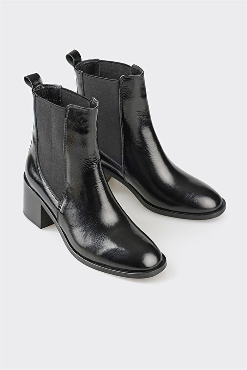 Elle Elle Siyah Deri Kadın Klasik Bot | Boyner Siyah - 2. görsel