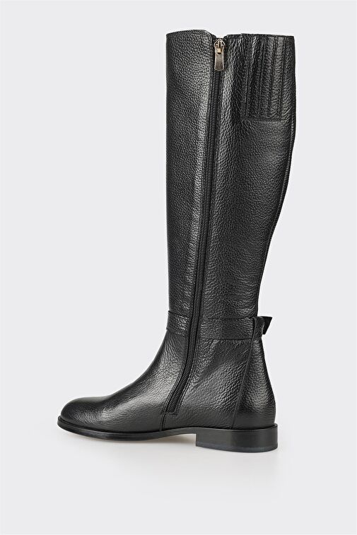 Elle Elle Siyah Deri Kadın Çizme Bot | Boyner Siyah - 6. görsel