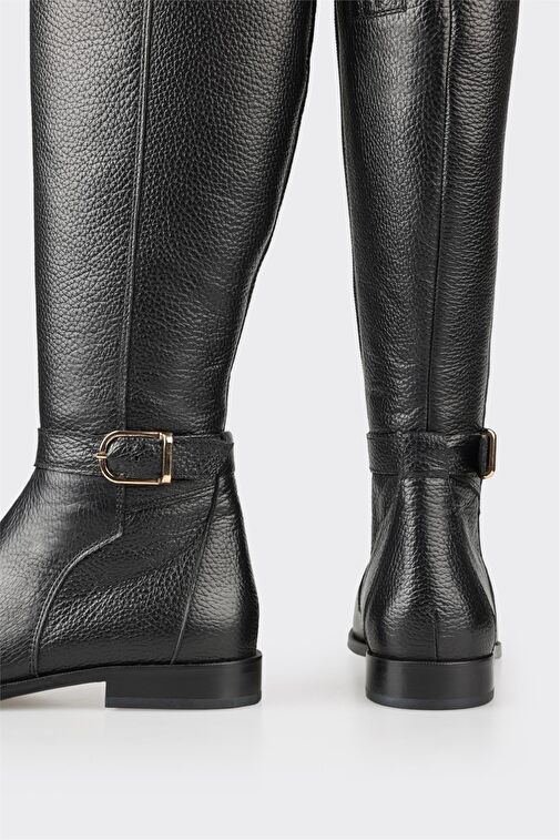 Elle Elle Siyah Deri Kadın Çizme Bot | Boyner Siyah - 8. görsel