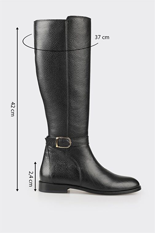 Elle Elle Siyah Deri Kadın Çizme Bot | Boyner Siyah - 10. görsel
