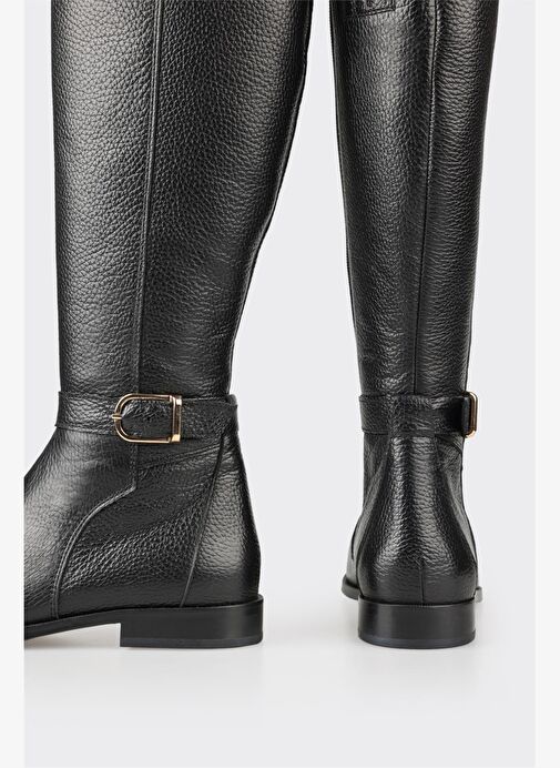 Elle Elle Siyah Deri Kadın Çizme Bot | Boyner Siyah - 9. görsel