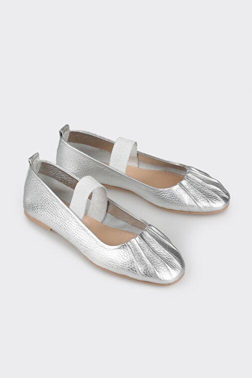 Lame Deri Kadın Günlük Ayakkabı - Görsel 3