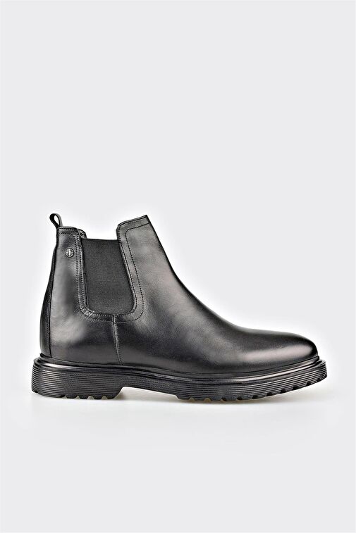Siyah Deri Erkek Günlük Bot - Görsel 2