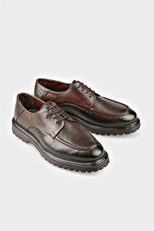 Elle Kahverengi Erkek Deri Günlük Ayakkabı CLEMENS-3 - Görsel 6