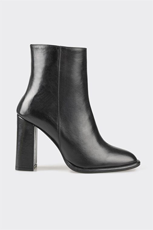 Elle Elle Siyah Deri Kadın Topuklu Bot | Boyner Siyah - 2. görsel