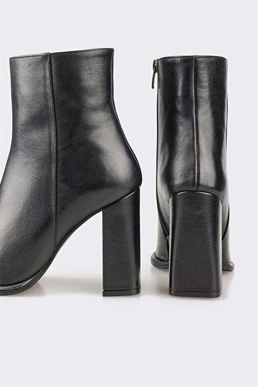 Elle Elle Siyah Deri Kadın Topuklu Bot | Boyner Siyah - 5. görsel
