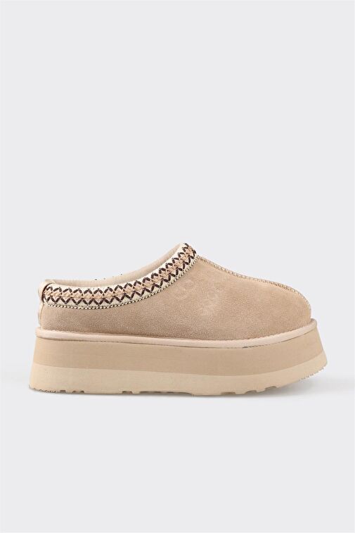 Vizon Deri Kadın Spor Terlik - Görsel 2