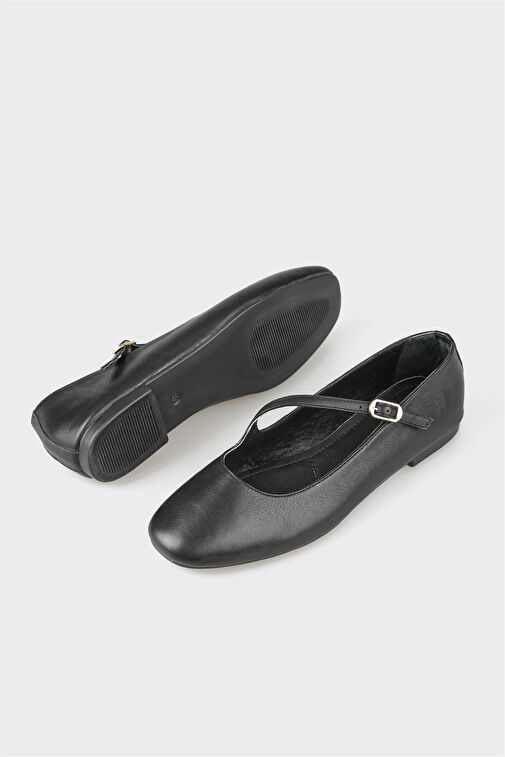 Elle Bronz Kadın Deri Günlük Ayakkabı UBEKEZ - Görsel 4