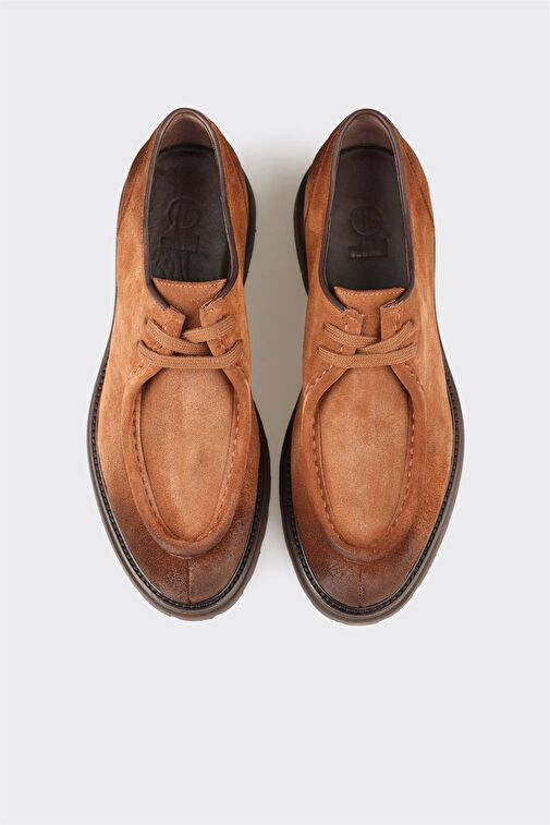 Taba Deri Erkek Günlük Ayakkabı - Görsel 3