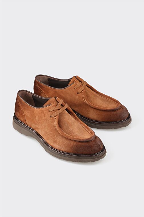 Taba Deri Erkek Günlük Ayakkabı - Görsel 4