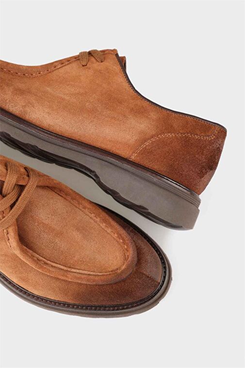 Taba Deri Erkek Günlük Ayakkabı - Görsel 5