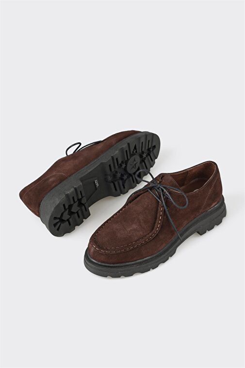 Kahve Deri Kadın Günlük Ayakkabı - Görsel 4