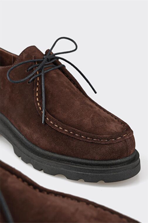 Kahve Deri Kadın Günlük Ayakkabı - Görsel 6